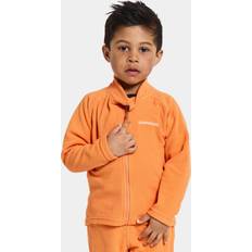 Stretch Fleecejakker Didriksons Kids' Monte Fleecetrøje Full Zip 10 Cantaloupe - 100