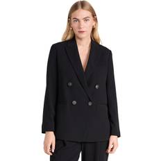 Vince Crepe Double Breasted Blazer