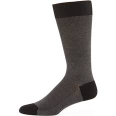 Pantherella Mens Black Birdseye Wool-blend Socks