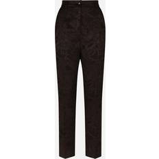 Dolce & Gabbana Hosen Dolce & Gabbana Jacquard High-Rise Cropped Pants