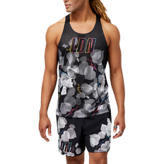 New Balance Tanktops New Balance London Edition Printed Impact Run Singlet - Black