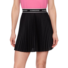 Lacoste Damen Röcke Lacoste Elasticised Waist Short Pleated Skirt - Black