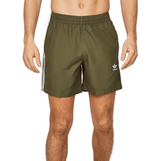 Originals Adicolor Badeshorts - Olive Strata/White