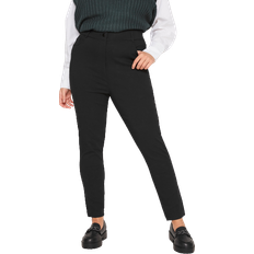 Yours Women's Bengaline Slim Leg Trousers - Black