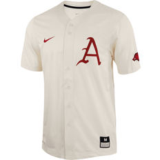 Football Caps Nike Men's Natural Arkansas Razorbacks Replica Baseball Jersey