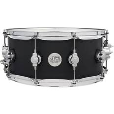 Noir Caisse claires DW Design Series Snare Drum 14 x 6 in. Black Satin