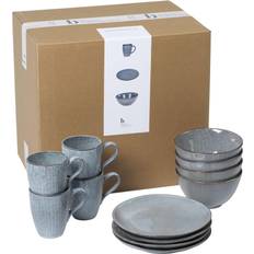 Servizi da Tavola Broste Copenhagen Handgemachtes Frühstücks-Set Nordic Sea, 4 Personen (12-tlg.) Servizio da Tavola