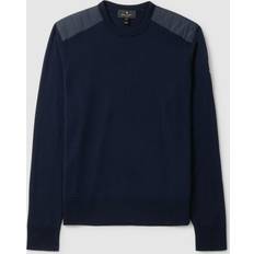 Belstaff Sweatshirt Jumpers Belstaff Kerrigan Mens Crew Neck Sweatshirt Navy