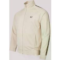 Fred Perry Beige Jackets Fred Perry Taped Track Cardigan Light Beige