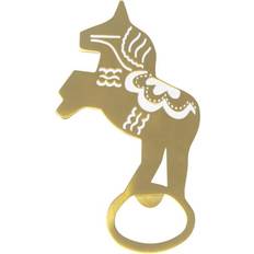 Dalahäst Pluto Produkter Dalahäst 10x5,4 Guld/Vit print Flasköppnare