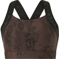 Röhnisch Kay Printed Sportsbra - Brown Snake