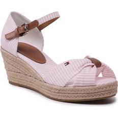 Tommy Hilfiger Vrouw Espadrilles Tommy Hilfiger High Wedge Seersucker