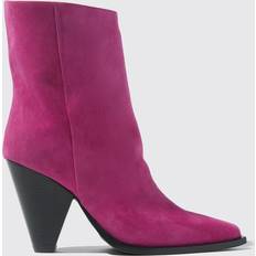 Dame - Pink Høje støvler Scarosso Emily boots fuchsia_suede