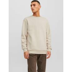 Beige - Homme Pulls Jack & Jones Sweatshirt Homme Blanc Cassé Beige