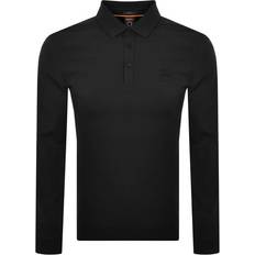 HUGO BOSS Passerby Long Sleeved Polo Shirt - Black