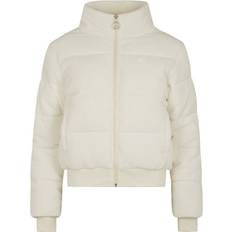 Fila Quiltad Jacka Med Ståkrage Och Logo - Beige
