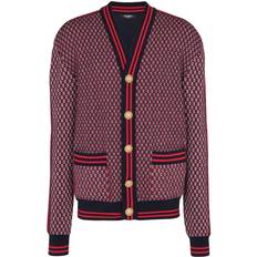 Balmain Monogrammed wool cardigan