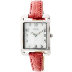 Womens Marisol Swiss MOP Leather-Band Watch One Size