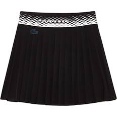 Lacoste Tennis Pleated Skirt with Built-in Shorts - Black