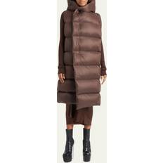 Rick Owens Padded Hooded Vest Brown IT