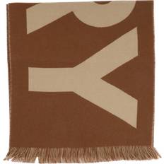 Brown Scarfs Burberry Wool Jacquard Scarf - Birch Brown