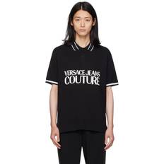 Versace Jeans Couture Couture Black Printed Polo E899 BLACK