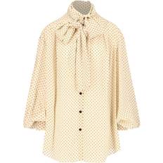 Balmain Vrouw Overhemden Balmain Blouse Met Strik - Beige