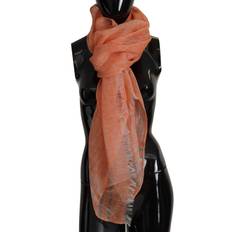 Malo Mesh Shawl Neck Wrap Fringe Women's Scarf orange