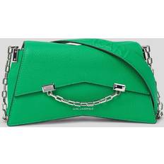 Karl lagerfeld seven grainy Karl Lagerfeld K/seven Small Grainy-leather Crossbody Bag, Woman, BASIL GREEN, Size: One size