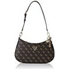 Guess Noelle Top Zip Shoulder Bag - Brun