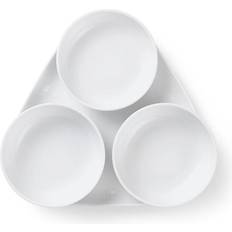 Royal copenhagen serveringssæt Royal Copenhagen White Fluted Tapas Set Servering 4stk