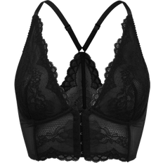 Superboost Lace Deep V Bralet - Black