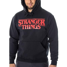 Sweaters Stranger Things Title Logo Pullover Hoodie Unisex - Black