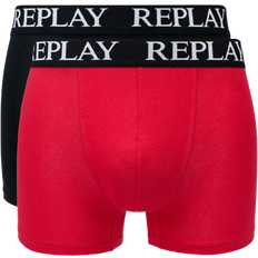 Replay Herre Undertøj Replay Basic Boxer Briefs 2-pack - Red/Black
