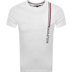 Tommy hilfiger hvid tshirt Tommy Hilfiger RWB MONOTYPE VERTICAL STRIPE TEE Hvid