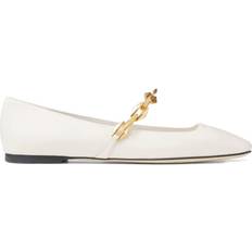 Jimmy Choo Diamond Tilda Ballerina Flats - White