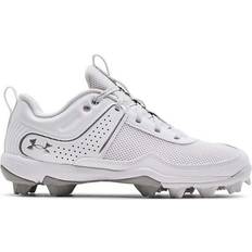 Under Armour Women Soccer Shoes Under Armour Glyde RM Softball Cleats W - White/Metallic Silver