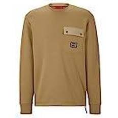 HUGO BOSS Brown Jumpers HUGO BOSS Dhaluli Crew Sn34 Brown