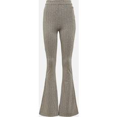 Balmain Byxor & Shorts Balmain Polyester Flarebyxor Jacquard Monogram -
