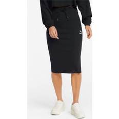 Puma Skirts Puma Classics Ribbed Midi Skirt Black