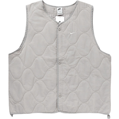 Westen Nike Life Men's Woven Insulated Military Vest - Light Iron Ore/White