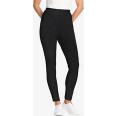 Black Leggings Woman Within Cozy Legging Plus Size - Black