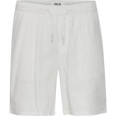 Solid Aurelius Elasticated Linen Shorts - Off White