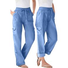 Woman Within Men Pants Woman Within Convertible Length Cargo Pant - French Blue