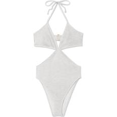 Vrouw - Zilver Badkleding Ramy Brook Corina Cutout One Piece Swimsuit - Silver Lurex