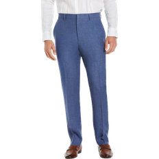 Linen Pants - Men Cubavera Delave Flat Front Pant - Navy Peony