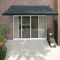 Grigio Tendalini vidaXL Tenda Da Sole Retrattile Antracite 3 x 2.5 m Arredo Giardino