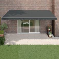 Tendalini vidaXL Tenda Da Sole Retrattile Antracite 5x3 m