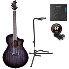 Breedlove Eco Collection Pursuit Exotic S Concert Myrtlewood Blackberry CE Limited Edition guitare électro-acoustique folk