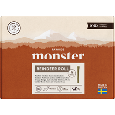 Monster hundgodis Monster Hundgodis Rawhide Reindeer Roll Box 13 tugg